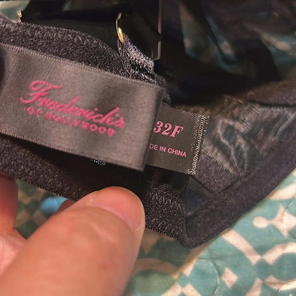 Fredericks of Hollywood Rozlyn Black Sheer Studded Bra